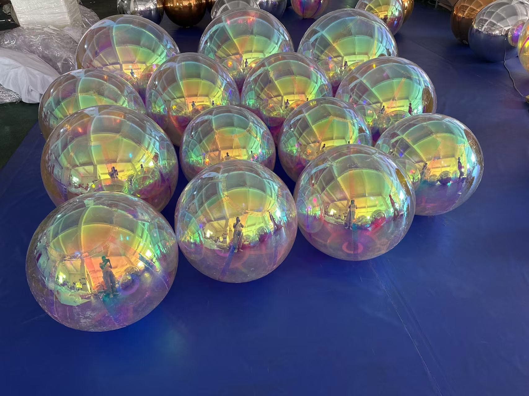 Iridescent Rainbow Mirror Balloon
