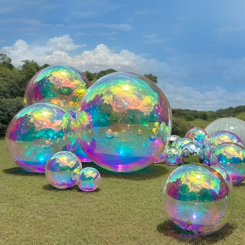 Iridescent Mirror Ball Outdoor Decoration