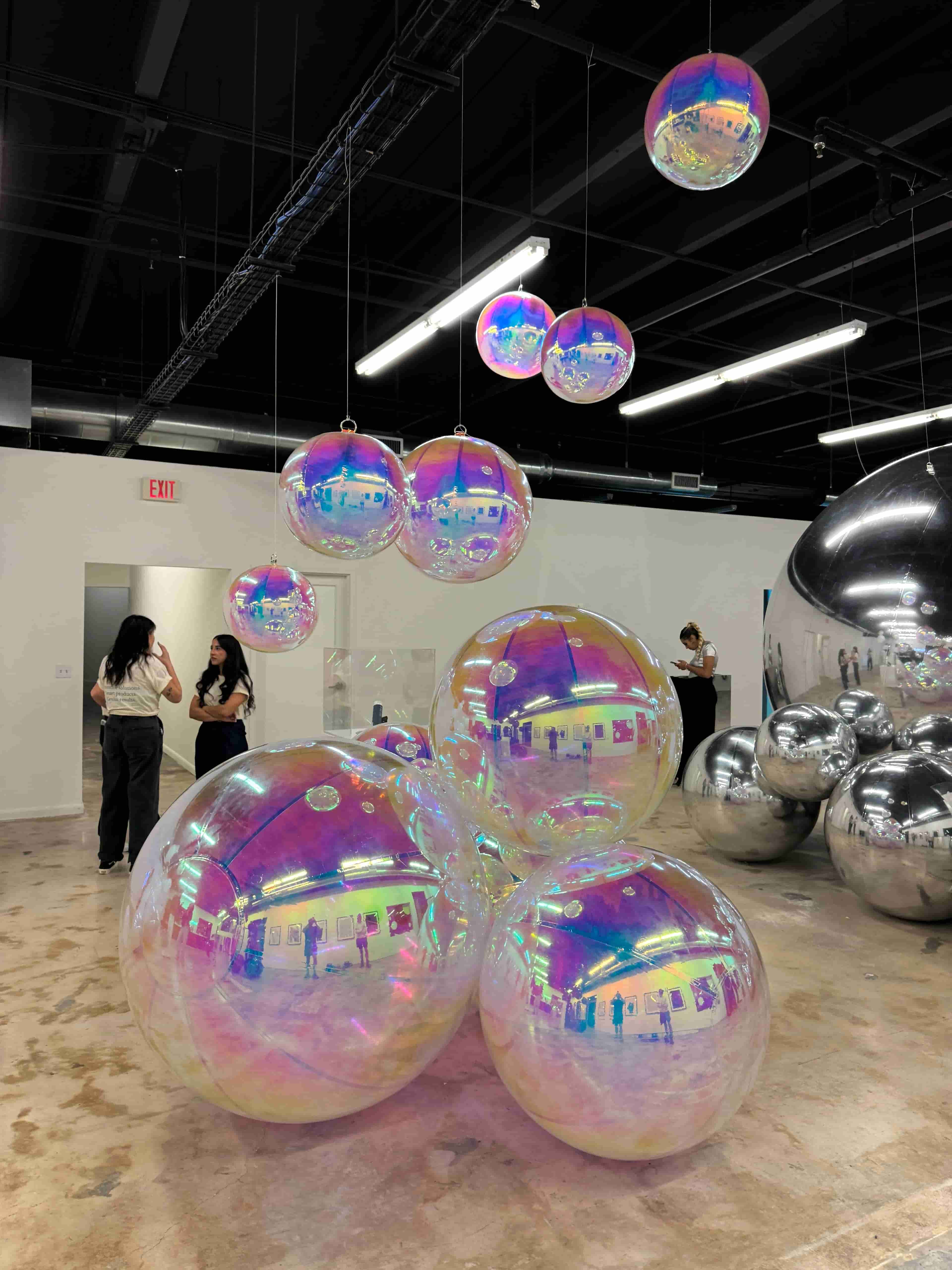 Iridescent Mirror Ball Indoor Event Decor