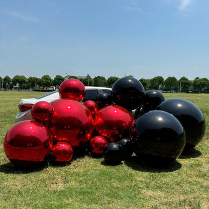 Red Mirror Ball Event Scene