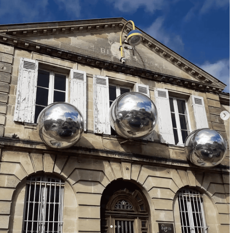Silver Mirror Ball Event Scene