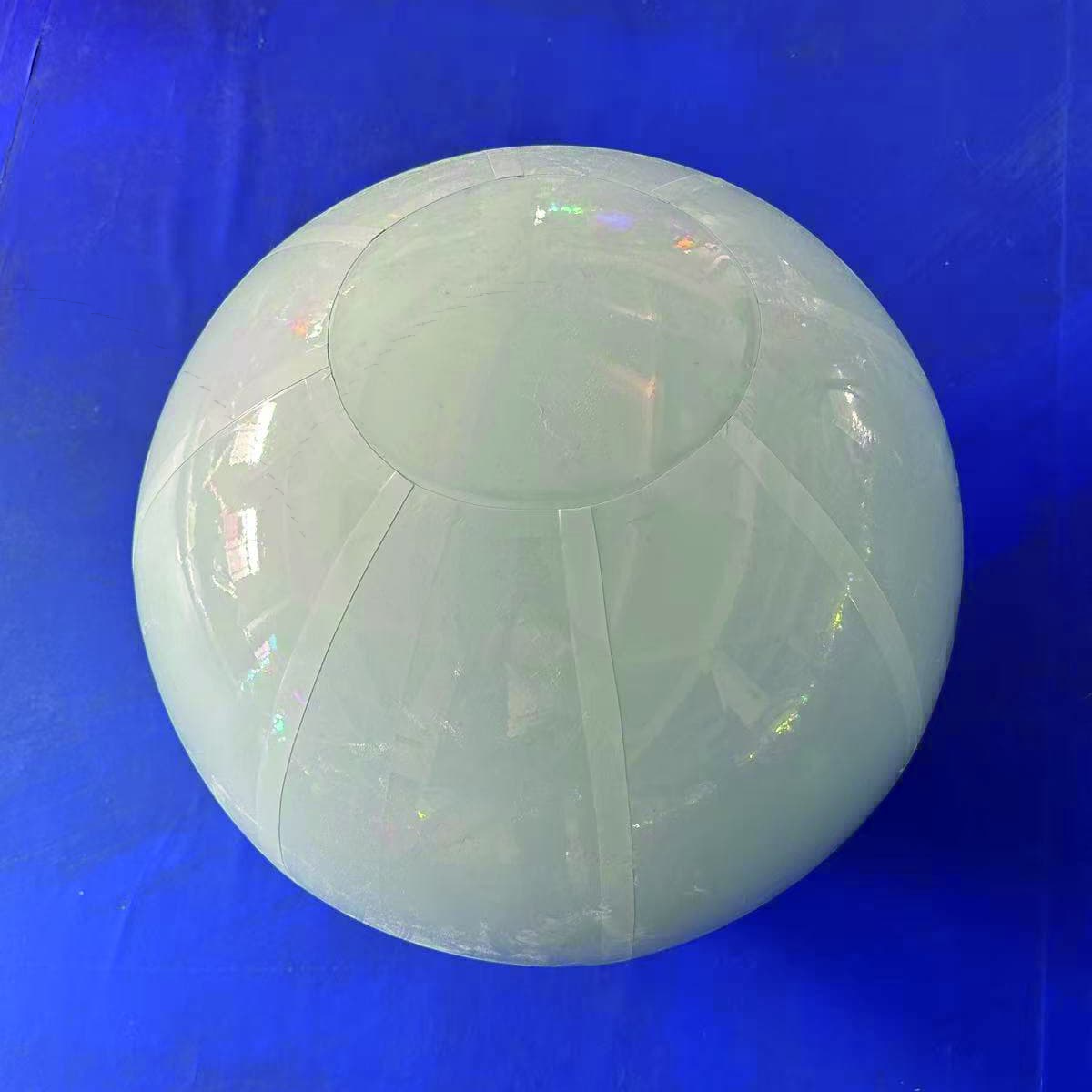 Giant white mirror sphere decoration
